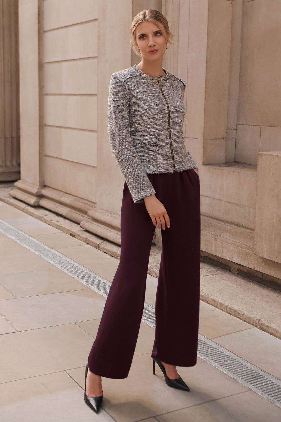 Apsley Aubergine Trousers