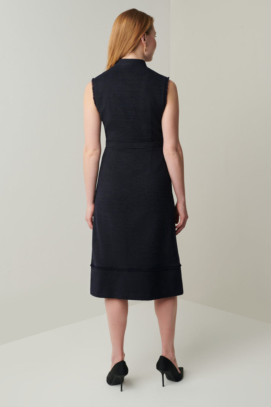 Brooklyn Navy Jacquard Dress