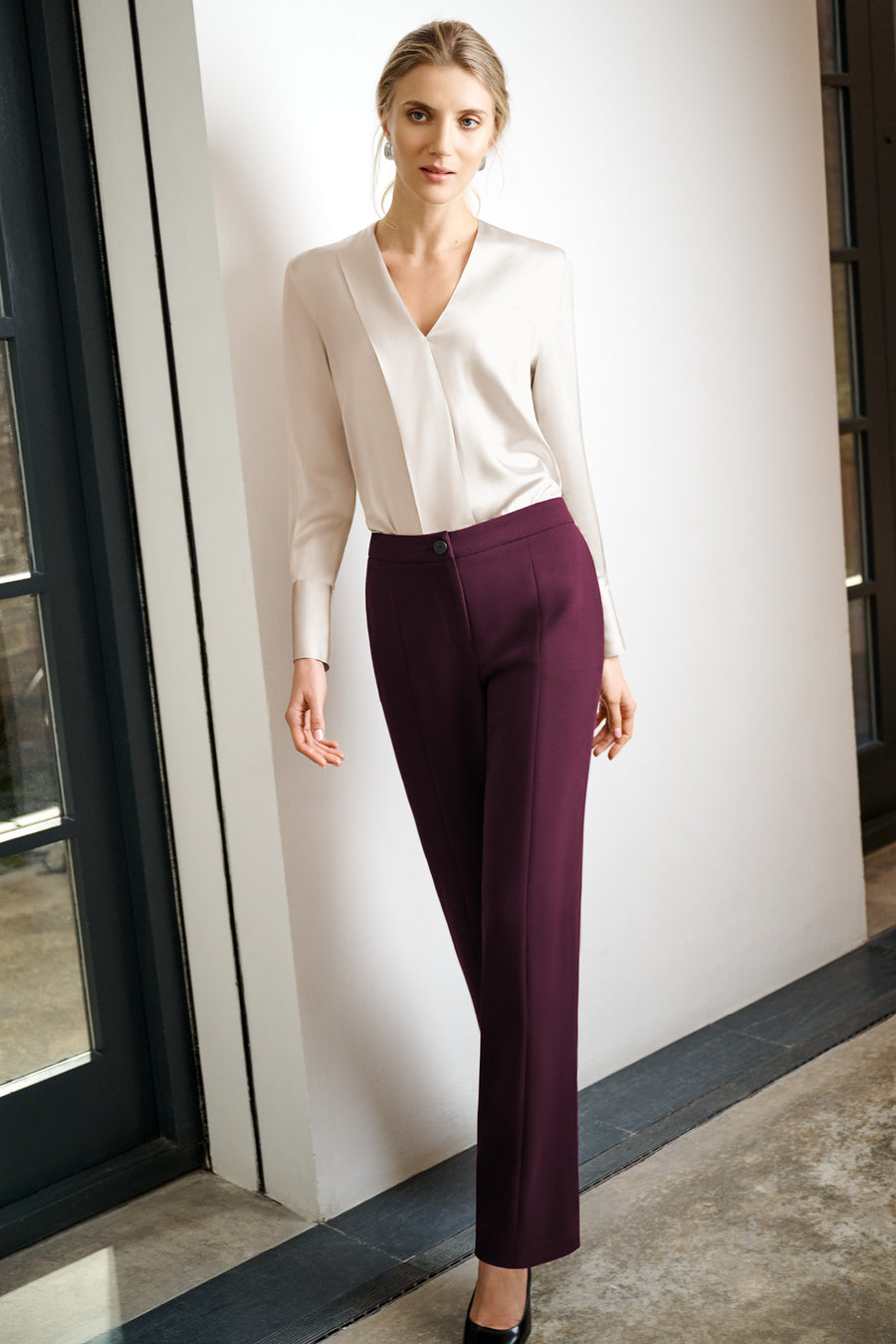 Newton Aubergine Trousers