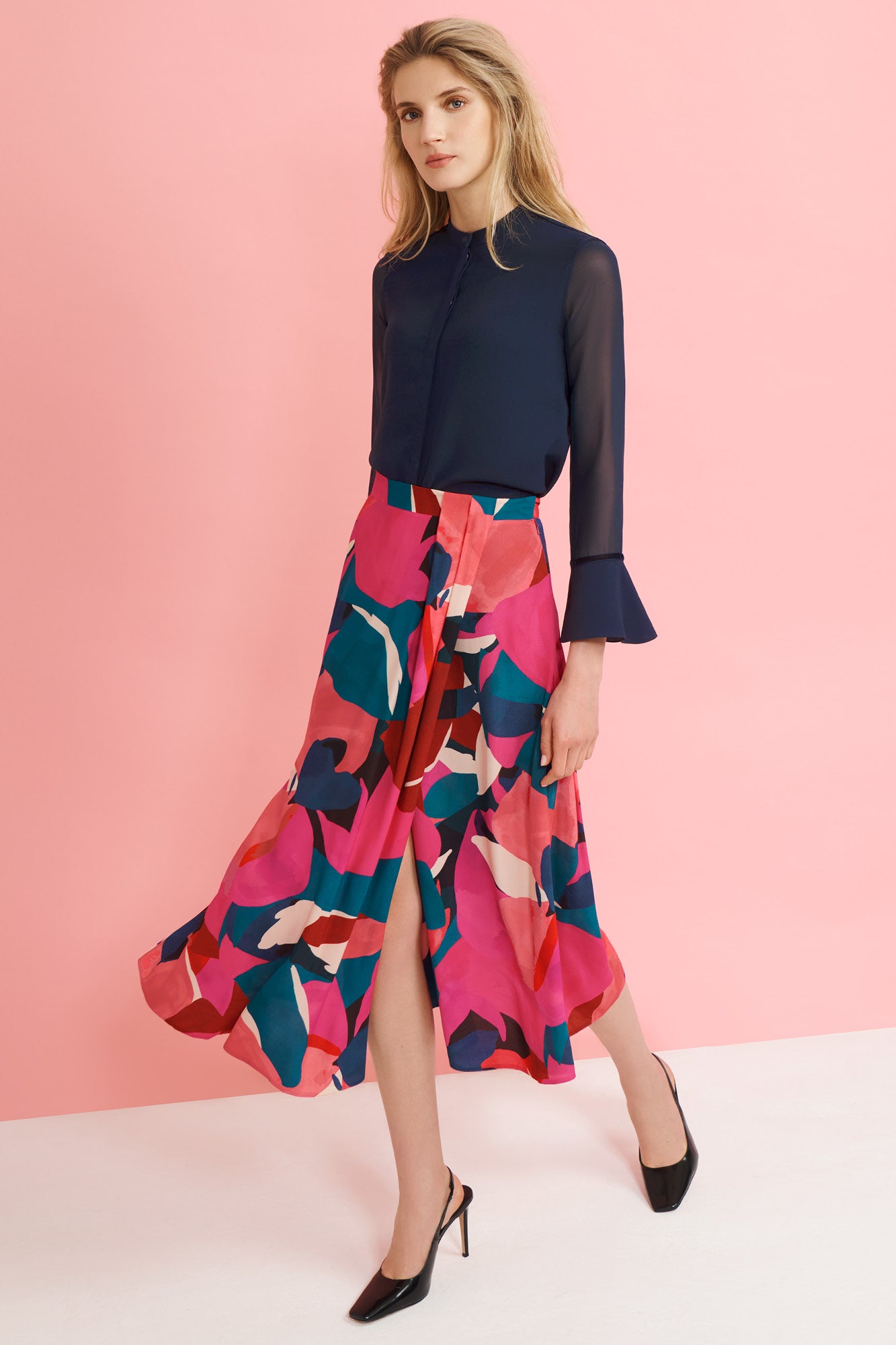 Holkham Modernist Print Skirt