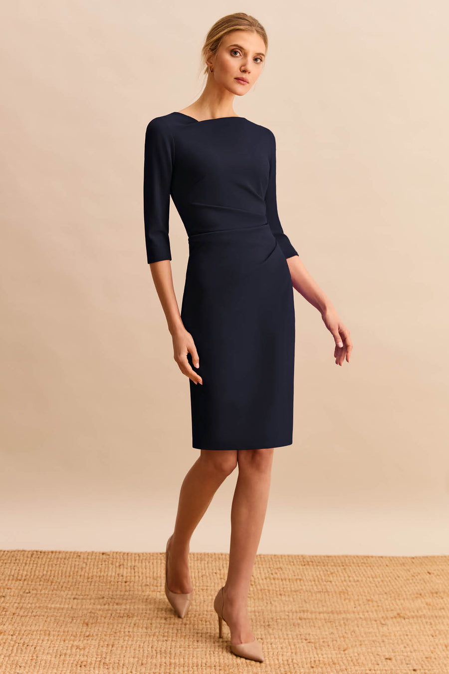 Tiverton Navy Dress