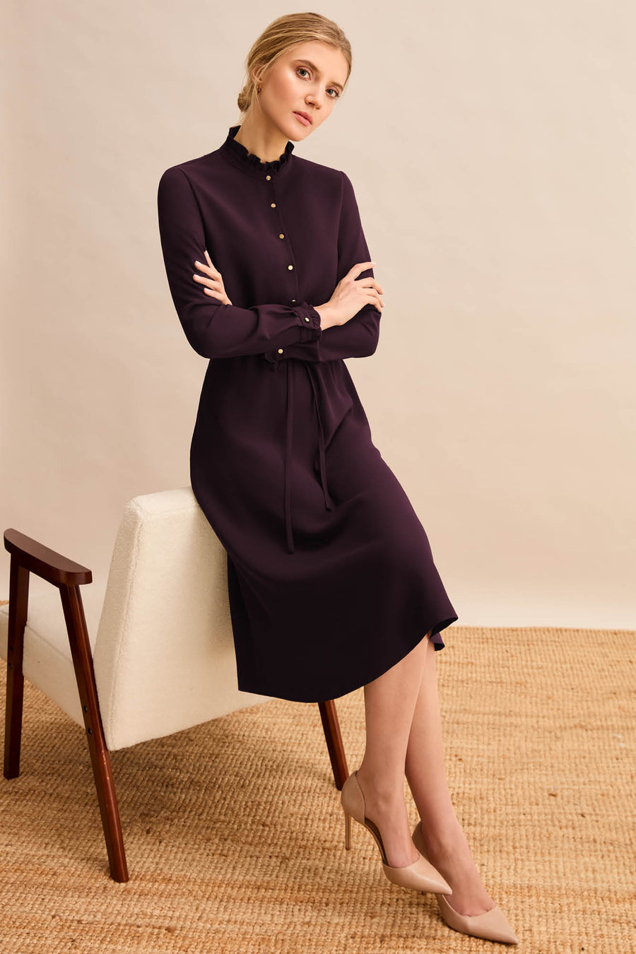 Canterbury Aubergine Dress