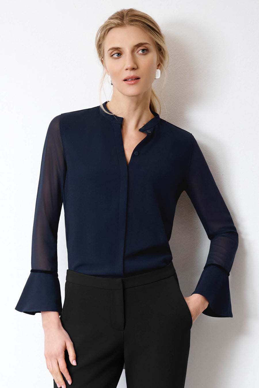 Lyndhurst Navy Blouse